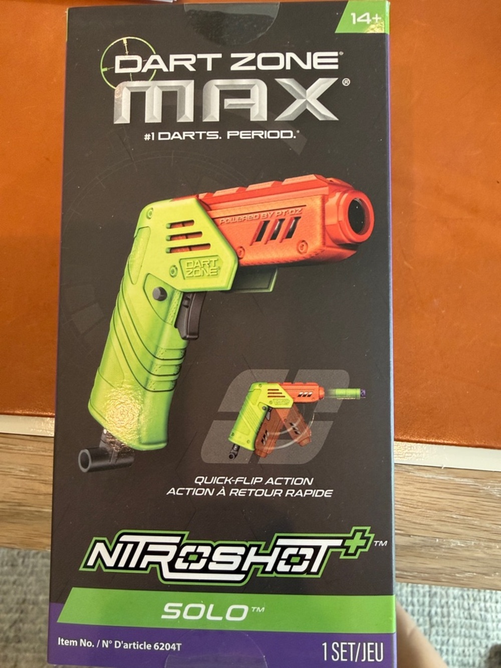 Max Nitroshot+ Solo Green and Orange Dart Blaster